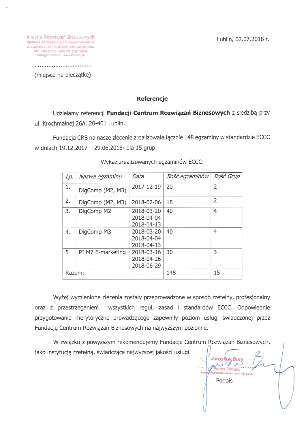 Institute for Business Solutions-CRB Lublin-Centre for Business Solutions